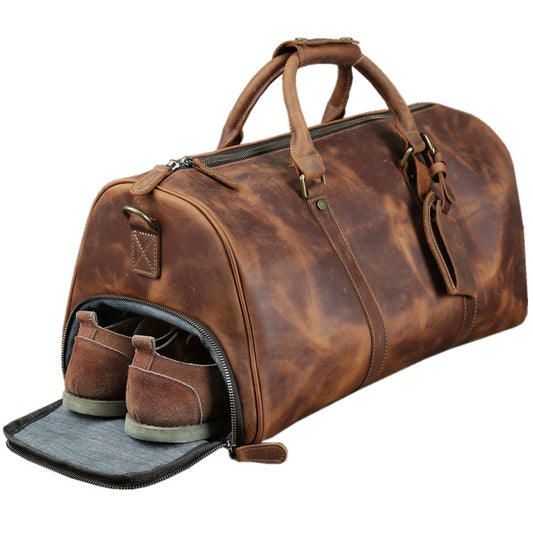 Traditional Leather Holdall