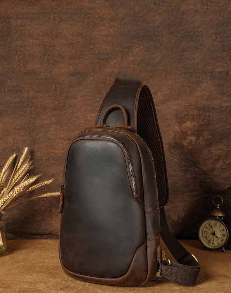 Vintage Genuine Leather Shoulder Bag